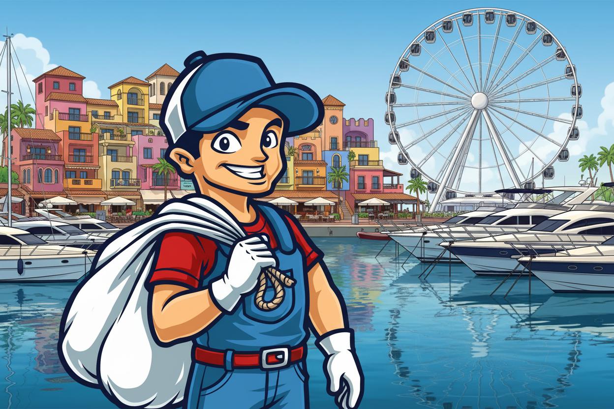 Yacht laundry at Benalmadena Marina