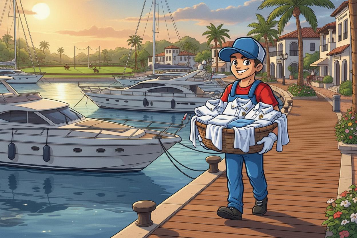 Yacht laundry at Sotogrande Marina