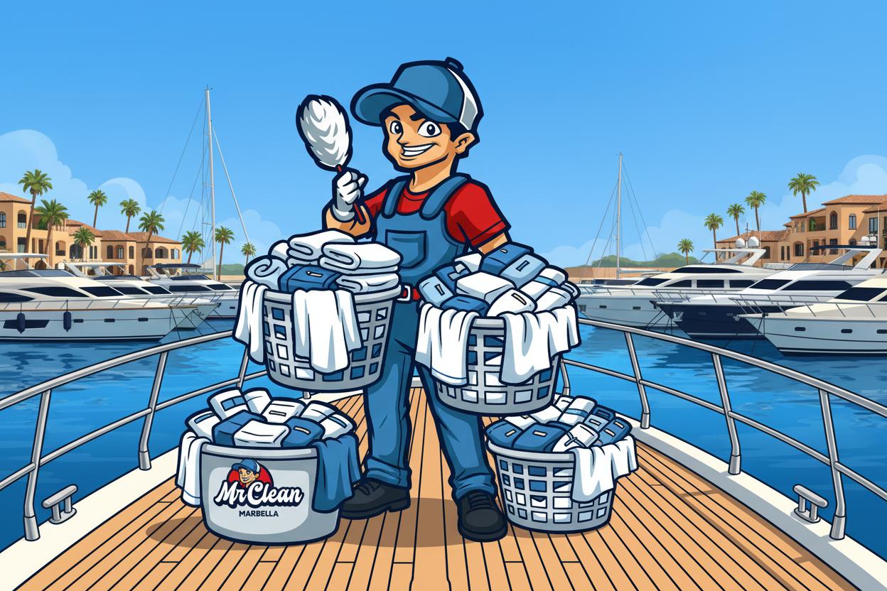 Yacht & Boat Laundry service by Mr Clean Marbella